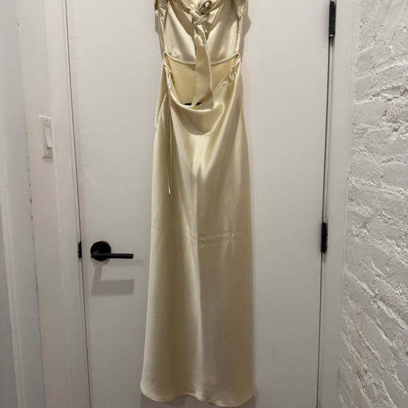 satin wrap dress - Picture 10 of 13
